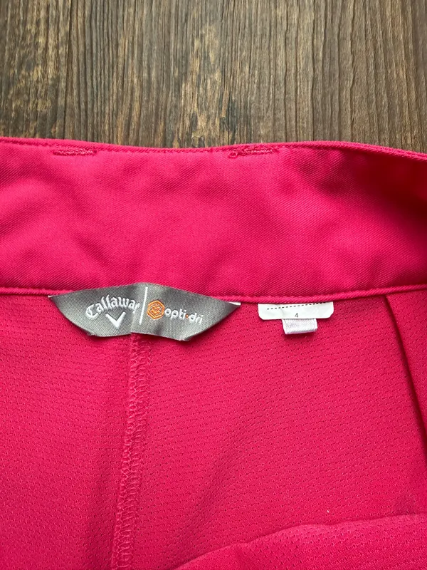 Women’s Pink Callaway Opti Dry Golf / Tennis Skort - Size 4 - Image 3
