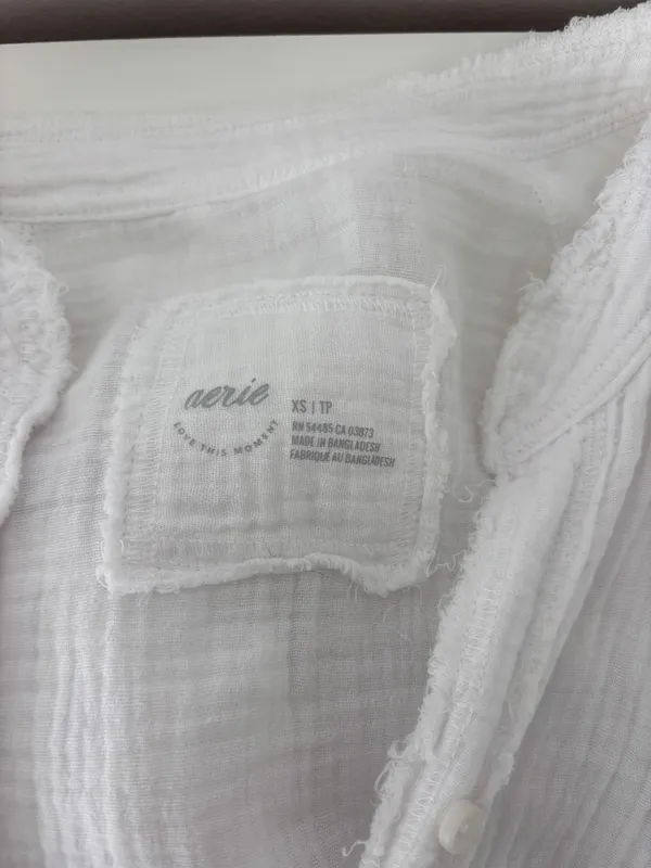 American Eagle Aerie linen button down top - Image 2