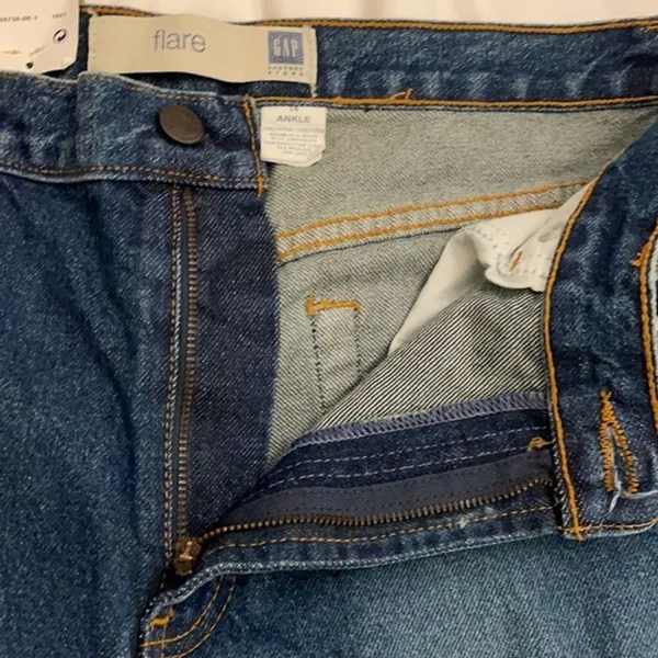 Gap Flare Ankle Denim Blue Jeans Women's Size 14 NWT - Image 5