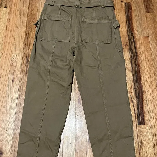 Banana Republic Heritage Cargo Pants Size 8 High Rise 100% Cotton Brownish/Khaki - Image 3
