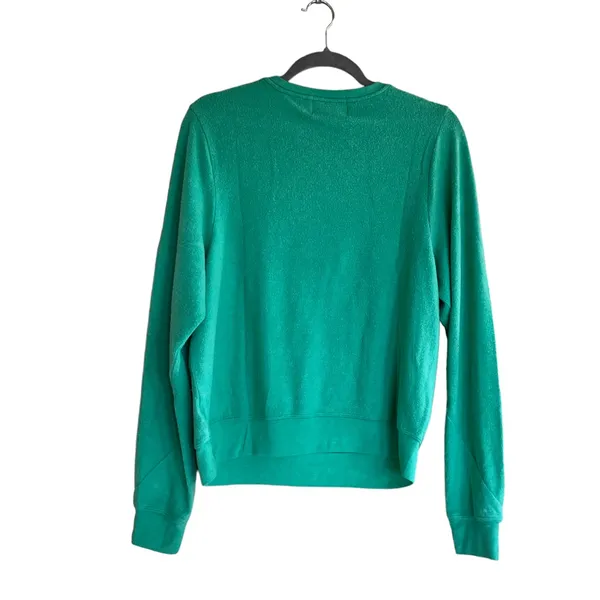 NWT WILDFOX Travel Refreshed Graphic Sweatshirt In Hollywood Green - Image 11