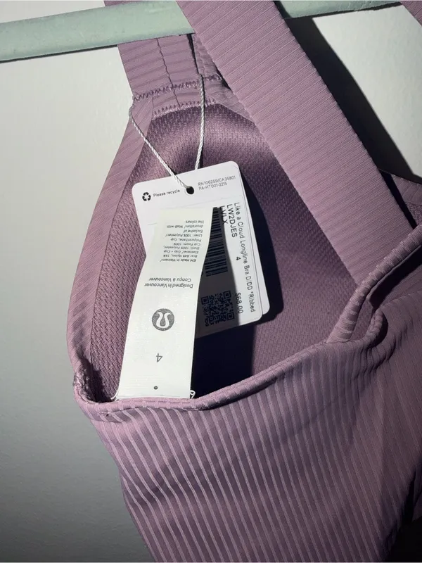 Lululemon Like a Cloud Longline Ribbed Bra *Light Support, D/DD Cups - Image 7