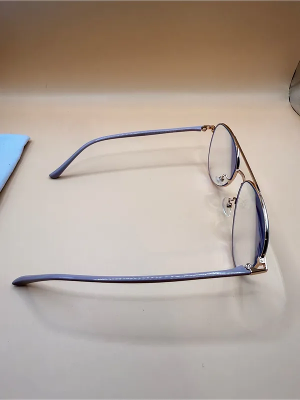 ZEELool Lightweight Gold Aviator Glasses Frame, Unknown prescription - Image 5