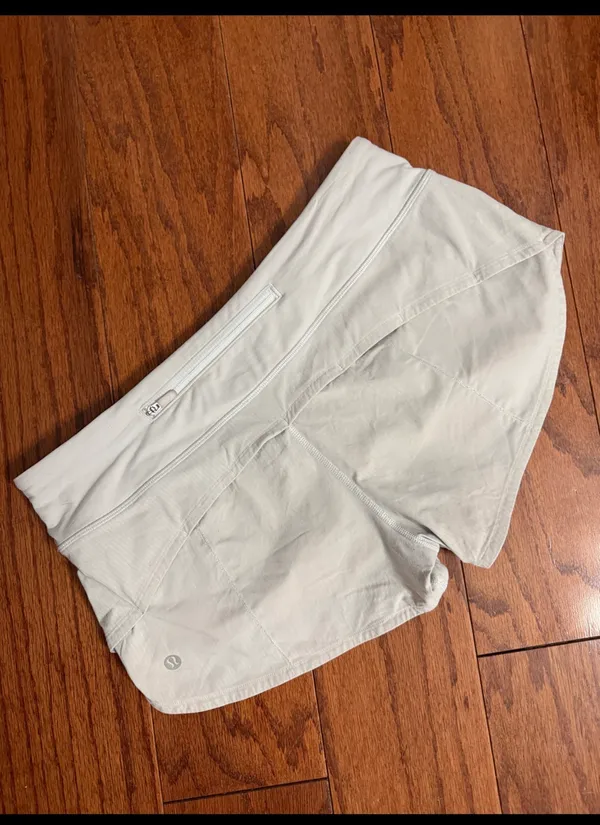 Lululemon Athletica Gray Shorts Lululemon Speed Shorts size 6. Gently warn and excellent condition. Priced to sell at as is condition. Measurements approximately 15” waste x 8” x 9 1/2” rise. Non-smoking home. priced to sell at as is condition. Don’t like my price, make reasonable offer! And thank you for checking my closet. - Image 2