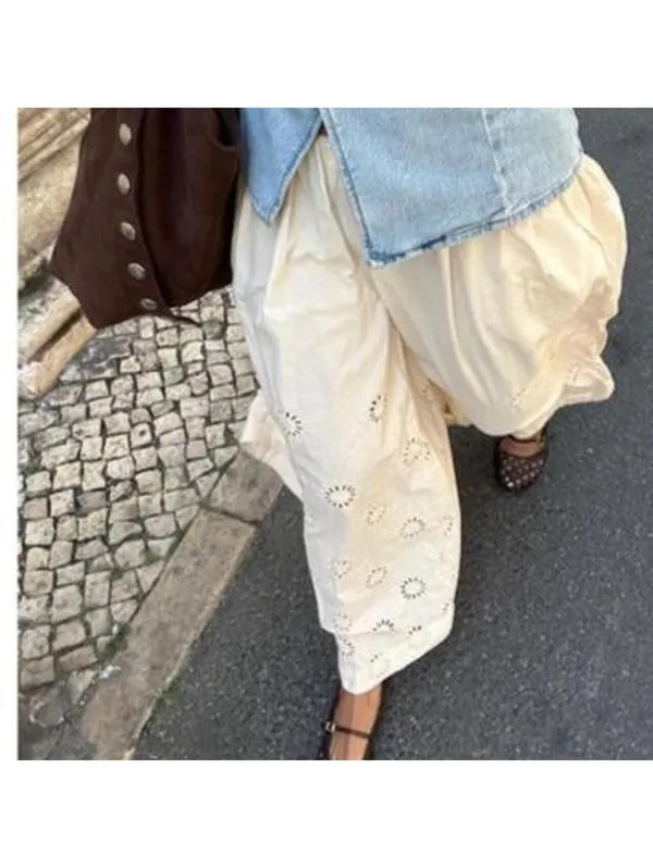 Free People Sweet Serenade Pull-On Wide-Leg Pants - Image 3