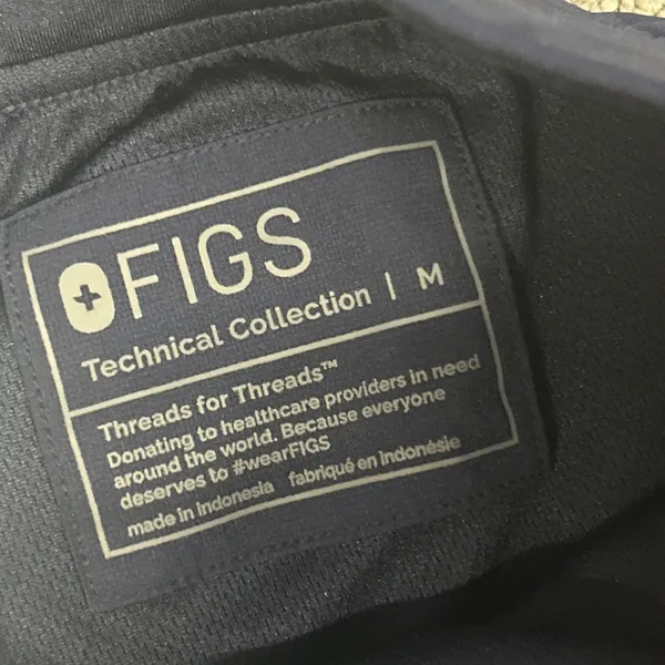 Figs Zamora Jogger Scrub Pants Medium Lined Navy Hospital Dental Medical Nurse - Image 6