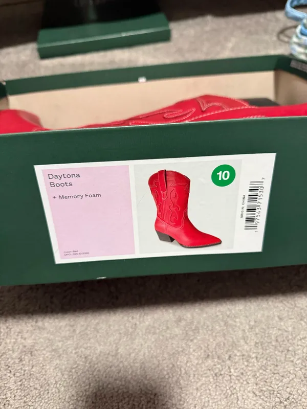 Target Red Cowgirl Boots - Image 2