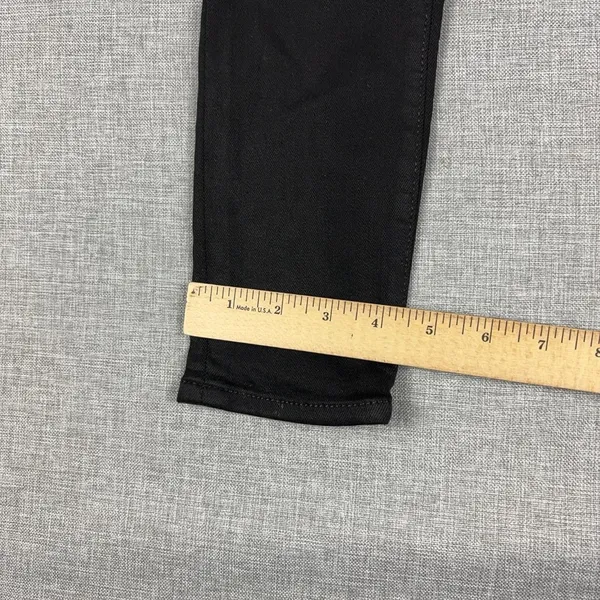 Hudson Jeans Womens 23 Black Low Rise Skinny Stretch Denim 5-Pocket Made USA - Image 5