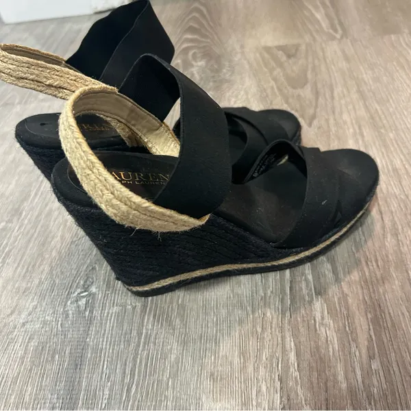 Lauren Ralph Lauren Women's Elena Espadrille Wedge Sandal Size 9 - Image 6