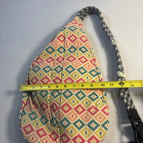 KAVU Rope Sling‎ Bag Hiking Aztec Pattern Boho Festival Crossbody Backpack - Image 9