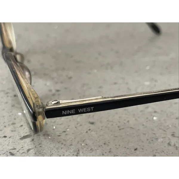 Nine West Eyeglasses Frames ONLY 48-17 130 Glasses P9U Black full rim round - Image 4