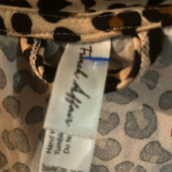 French affair Leopard Print Open Cardigan size large (ca17) - Image 3
