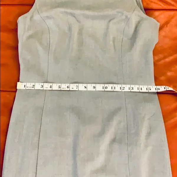 Calvin Klein gray sleeveless belted dress. - Image 12