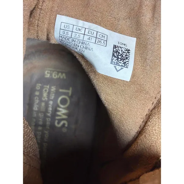 TOMS Majorca Peep Toe Perforated Suede Booties size 9.5 - Image 6
