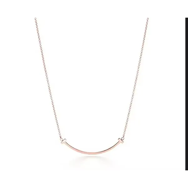 Boutique Rose Gold Filled K18 Curve Bar Necklace, Minimalist Chain Pendant,‎ 16-18” - Image 9