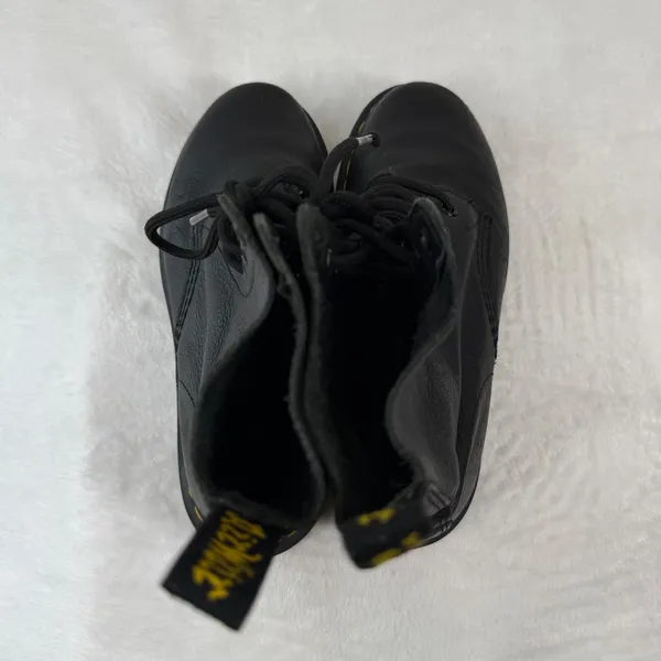 Dr. Martens 1460 Pascal Black Virginia Leather Lace Up Combat‎ Boots Womens 7 - Image 6