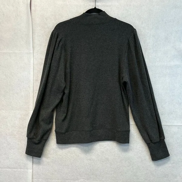 J. CREW Women’s Gray Mock Neck Ribbed Pullover Sweater XL Long Sleeve Soft NWT‎ - Image 8