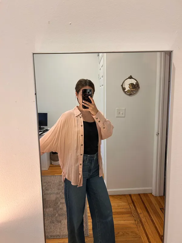 Madewell Pink Button Down Shirt - Image 6