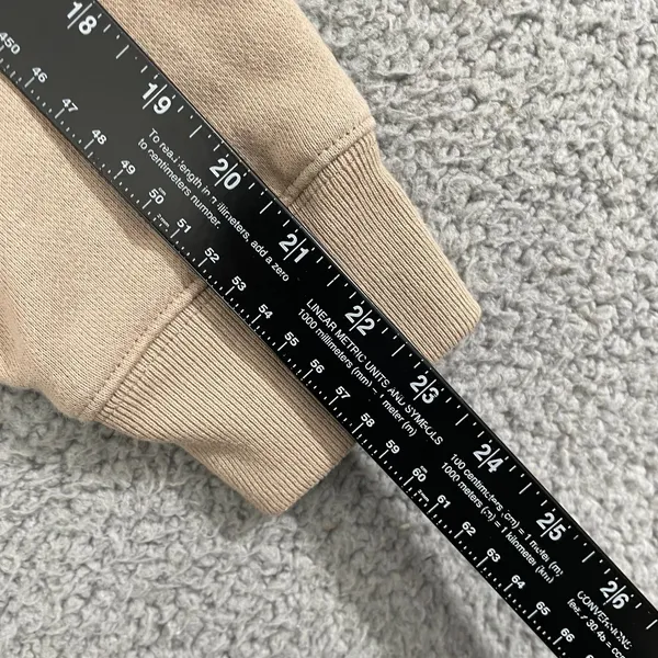 Champion Reverse Weave Hoodie Women 1X Tan‎ Heavyweight Pullover - Image 8