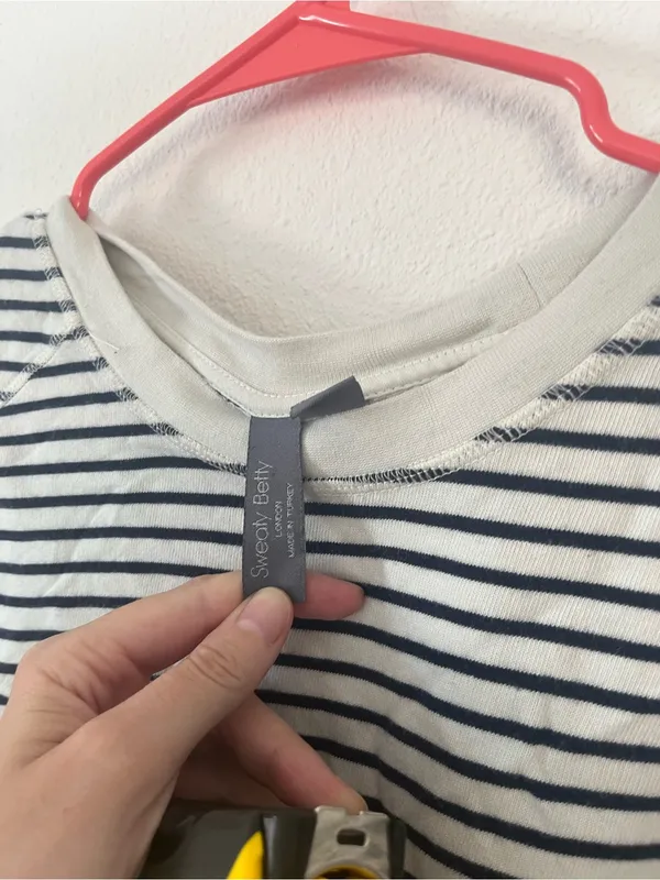 Sweaty Betty Striped Crewneck Sweater - Image 3