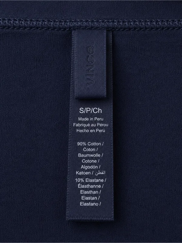 SKIMS Navy Blue Square Neck Cap Sleeve Basic Essential Luxury Y2K Tee Small - Image 6
