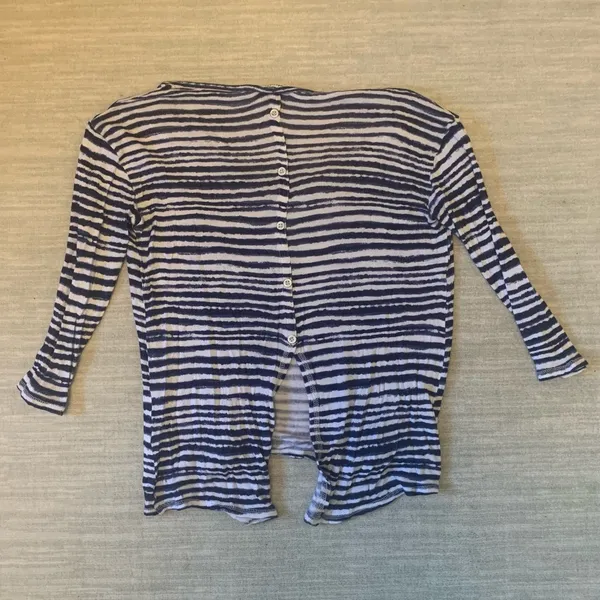 Splendid striped split back top - Image 4