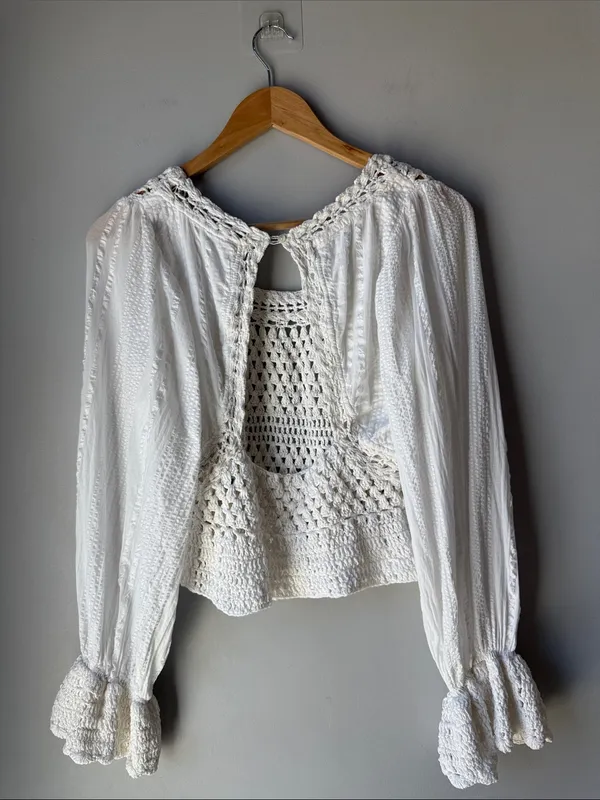 Free People Boho Crochet Top - Image 2