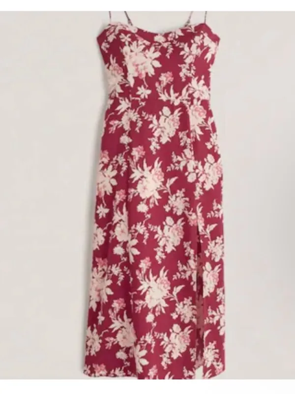 Abercrombie & Fitch high slit Midi Dress - Image 3