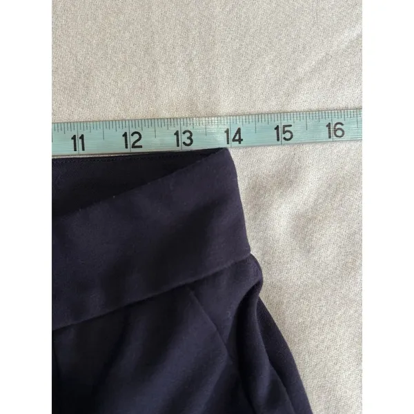 Hilary Radley Navy Skinny Pants Size Sm Mid Rise Elastic‎ Waist Pull On - Image 5