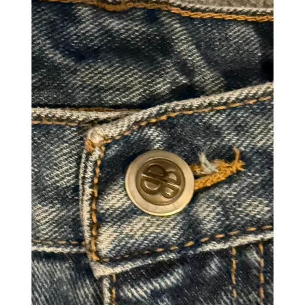 Bill Blass Jeans Womens 26" waist High Rise Mom Blue Cotton Denim Vintage 1990s - Image 3