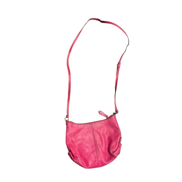 Coach Ashley Fushia Pink Leather Mini Crossbody Purse Handbag Y2K Romantic - Image 2