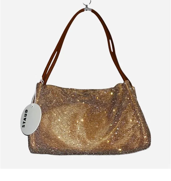 Staud Penny Crystal Mesh Shoulder Bag  - Image 4