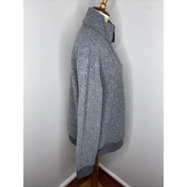 Patagonia Woolyester Fleece Pullover Women's Large Gray 1/4 Zip - Image 5