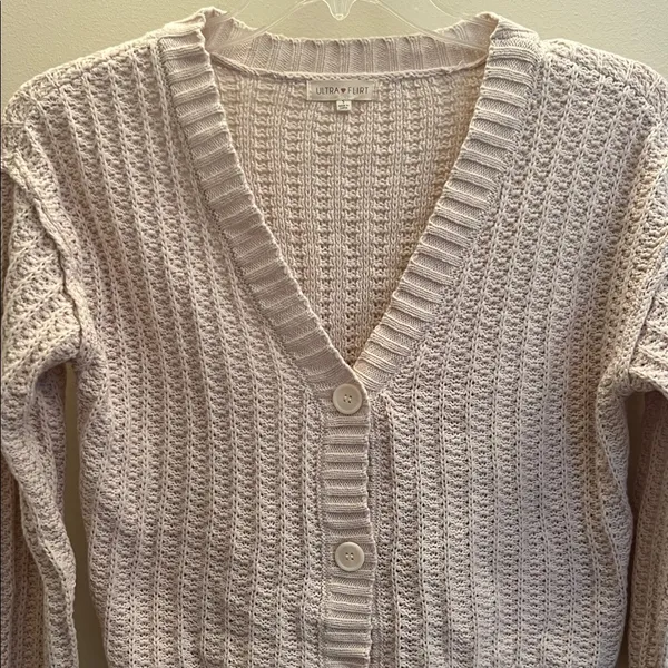 Ultra Flirt Textured Knit Button-Front Cardigan‎ – NWT Small - Image 2