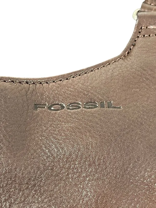 Fossil Soft Genuine Leather Purse Brown Everyday Crossbody Shoulder Bag - Image 3