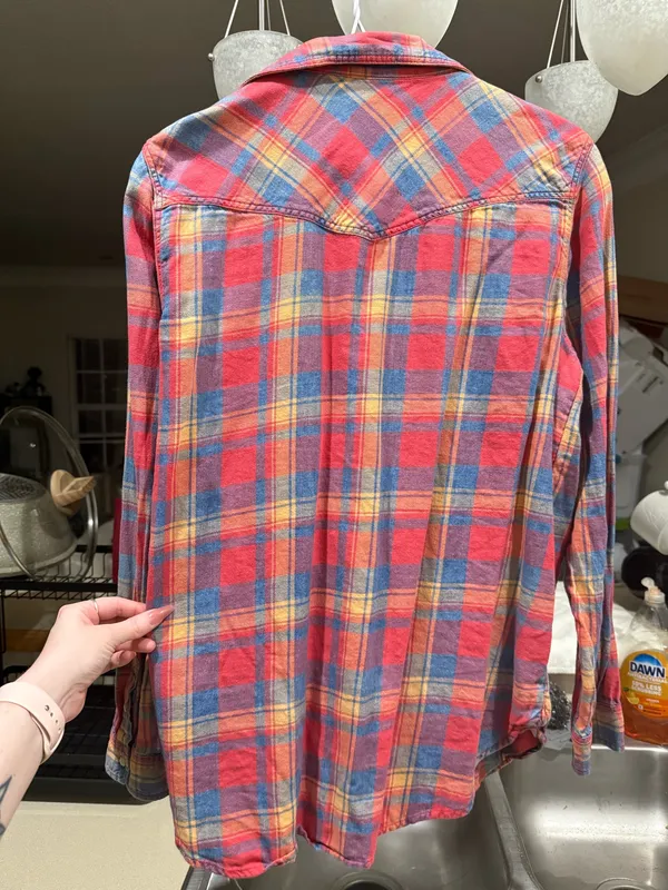 American Eagle Multicolor Boyfriend Flannel - Image 3