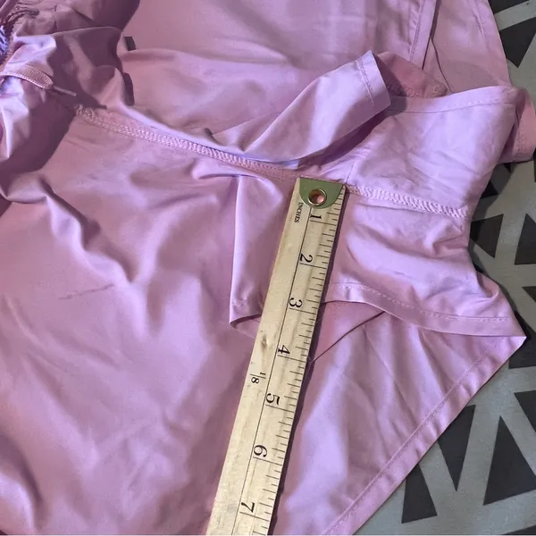 Juicy Couture Pink Lightweight Womens Drawstring Shorts Built In Briefs‎ Size L - Image 11