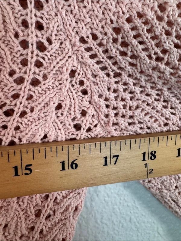 Wilfred Pink Crochet Cardigan Sweater Womens S Aritzia Girly Coquette Barbie - Image 4