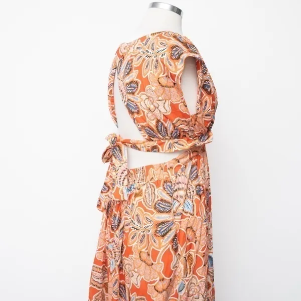 MISA‎ - Dana Mae Cut‑Out Cotton Floral Maxi Dress - Image 12