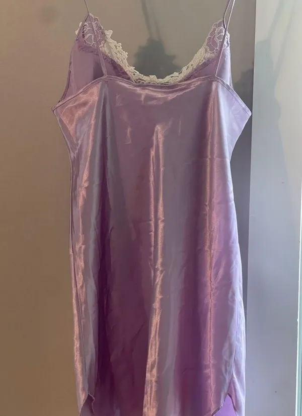 Dentelle light purple pattern nighty SZ medium - Image 2