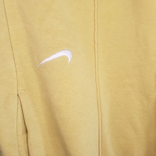 Nike Sportswear Knit Palazzo Wide Leg Sweatpants Womens XS Yellow Lounge - Image 3