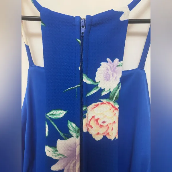 Altar’d State Everly Blue Floral Print Dress Size‎ Large - Image 5