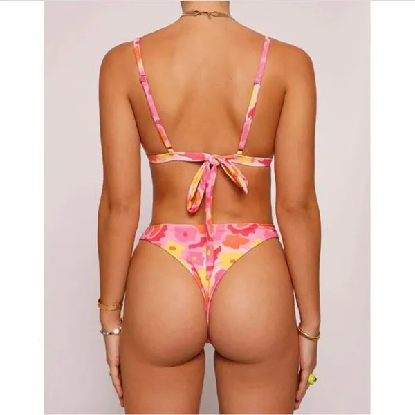 Floral Tigermist Bikini Set - Image 2