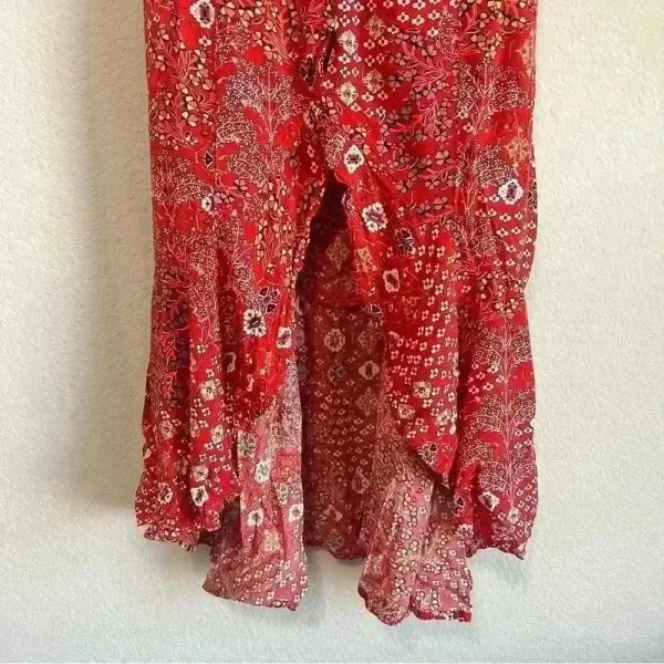 Anthropologie Abel the Label‎ Women’s Lola Red Hi-Low Maxi Dress Size XS - Image 11