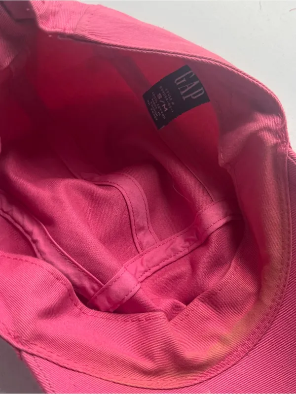 GAP Pink LOVE Embellished Rhinestone Bling Adjustable Baseball Cap - Women - Image 4