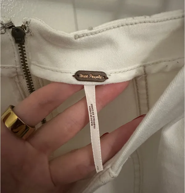 Free People White Mini Skirt - Image 2