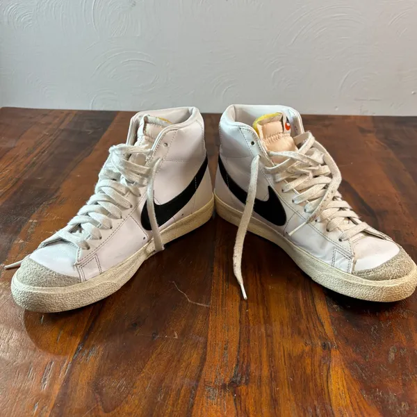 Nike Blazer Mid 77 Vintage White Black CZ1055 Womens Size 8 High‎ Top Sneakers - Image 4