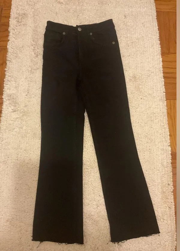 Zara Classic Black Women's Jeans size 24 waist 27 length - Image 6