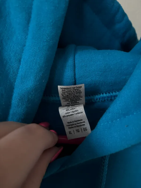 bama hoodie Blue Size XL - Image 3
