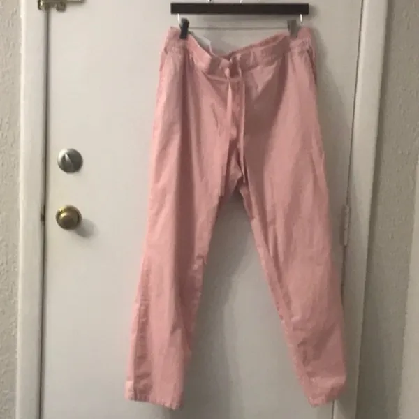 Old Navy Pink Drawstring Pants 14 NEW Rainbow Classic Pastel Casual Boho Barbie - Image 4